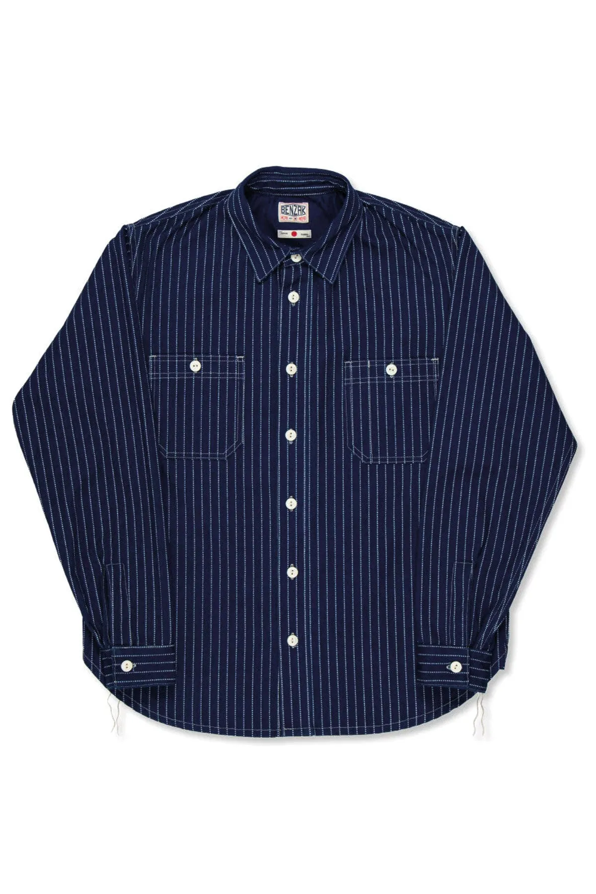 Benzak - BWS-02 UTILITY SHIRT 9 oz. Wabash Indigo Selvedge Canvas