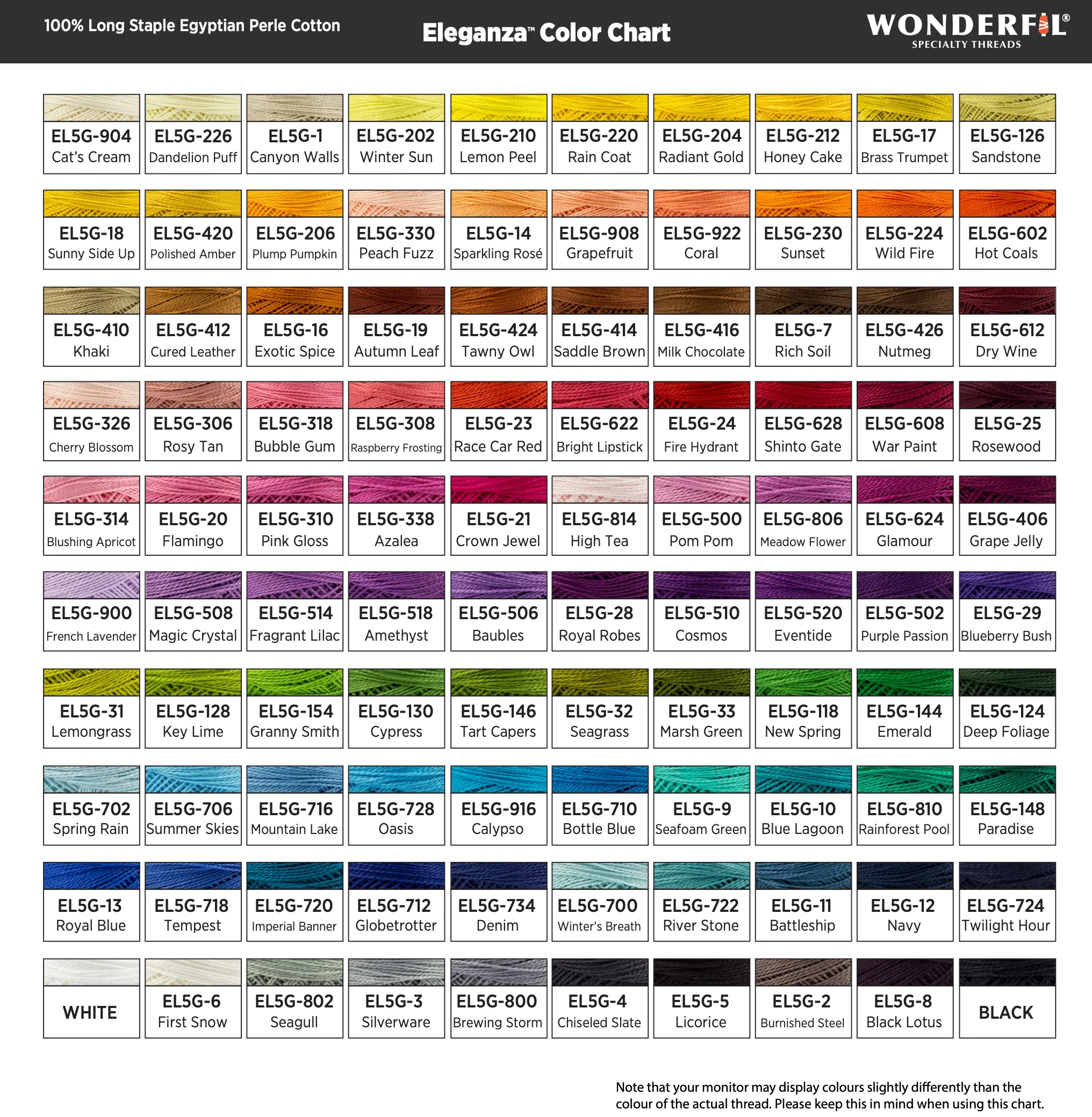 Eleganza #8 Perle Cotton by WonderFil | EL5G-154 Granny Smith | 5 grams