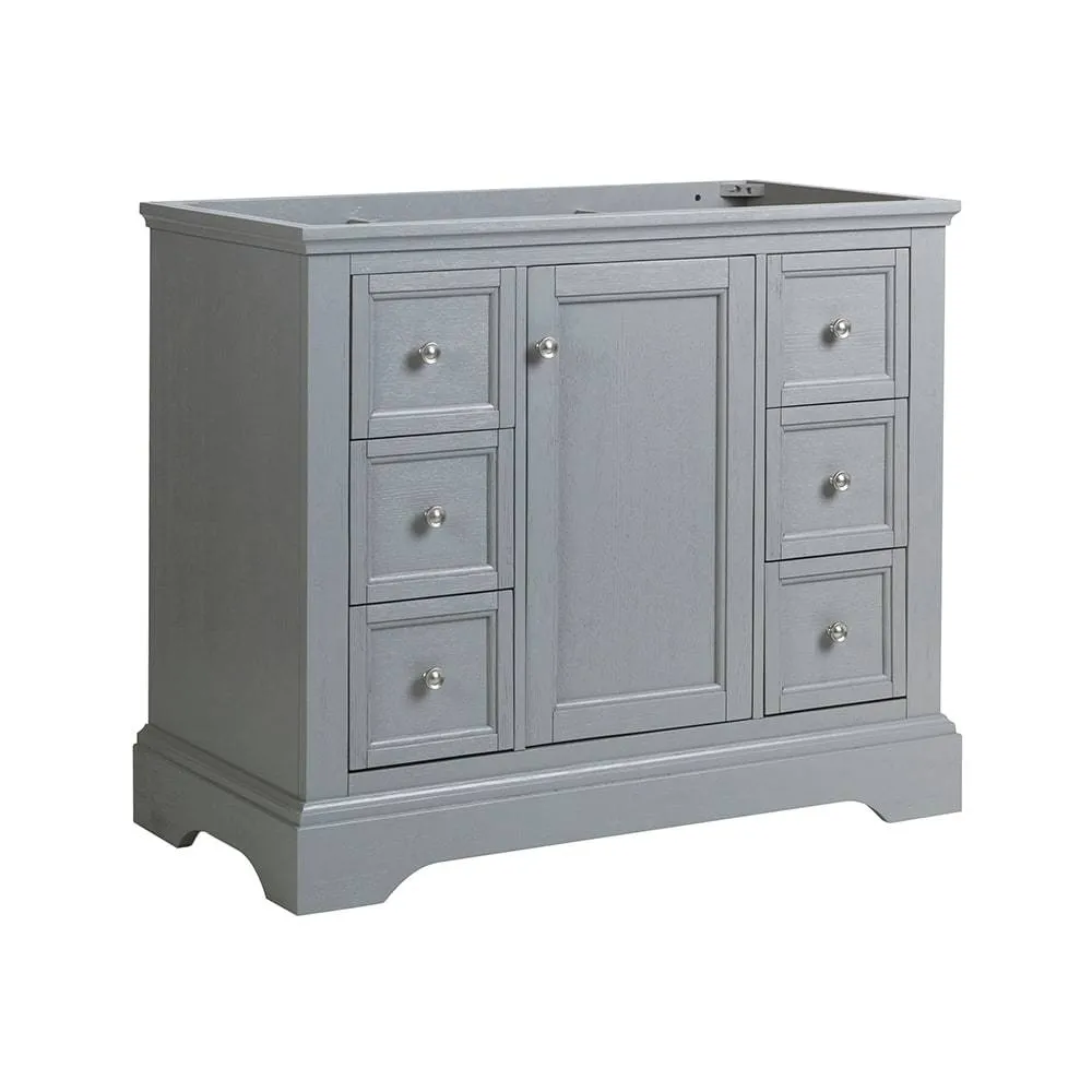 Fresca FCB2440GRV Windsor 40" Gray Textured Traditional Bathroom Cabinet