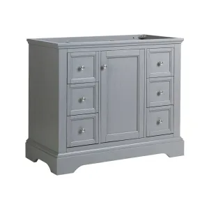 Fresca FCB2440GRV Windsor 40" Gray Textured Traditional Bathroom Cabinet