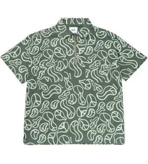 Huf Women's Groovy Zip Work Shirt - Sage