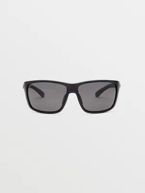 Roll Sunglasses - Matte Black/Gray Polar