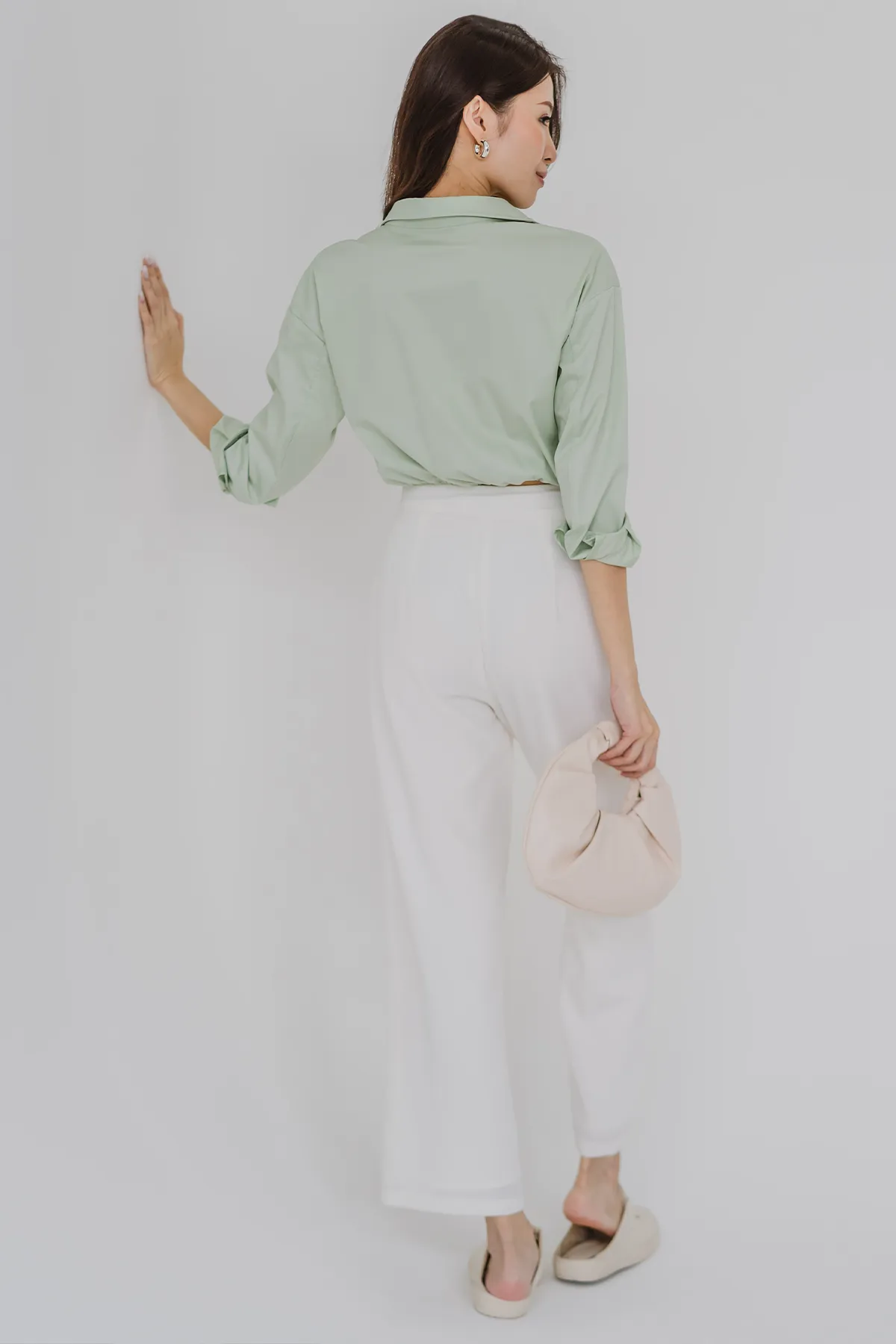 Rye Cropped Pocket Shirt (Tea)