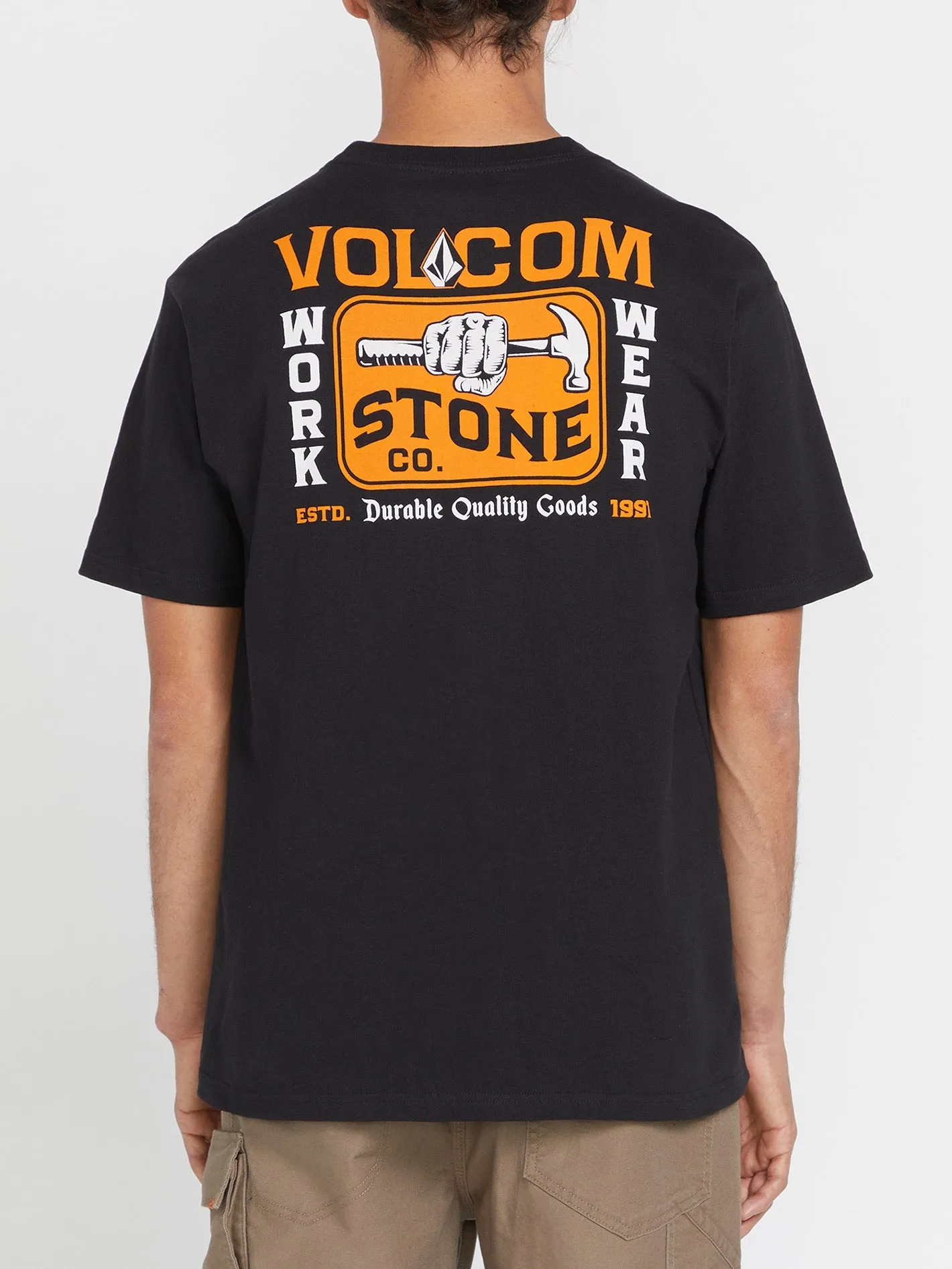 Volcom Workwear Nailed Short Sleeve Tee - Black