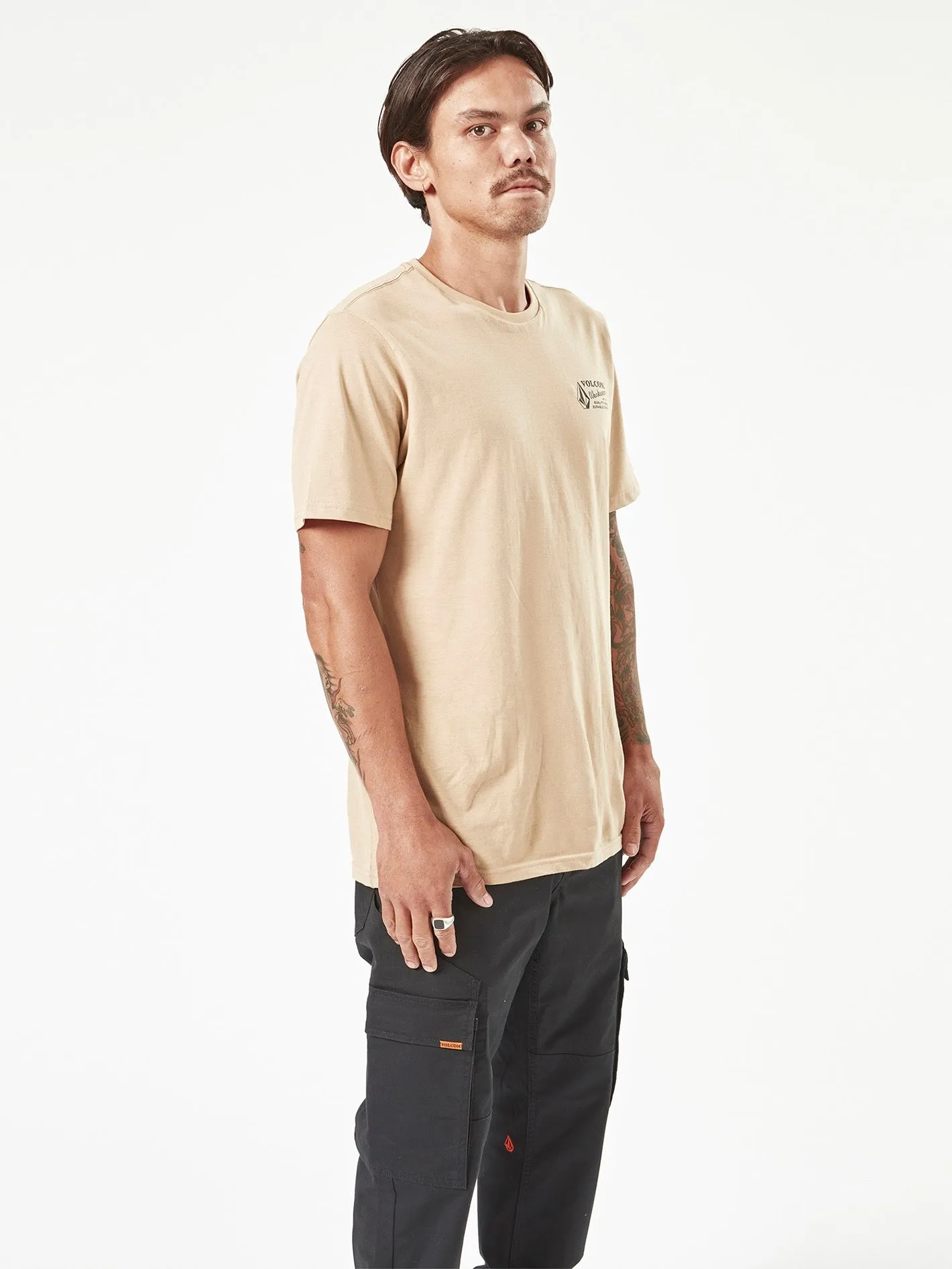 Volcom Workwear Short Sleeve Tee - Gravel